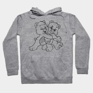 twin bears hugging Hoodie